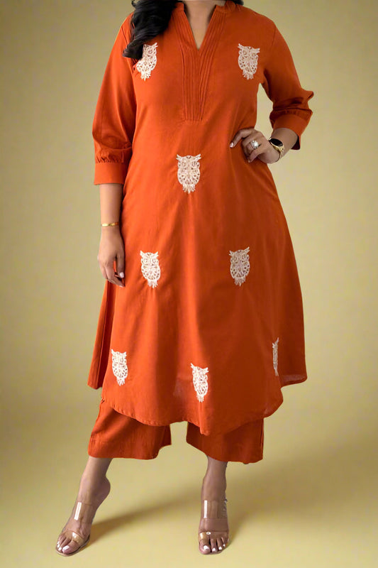 Owl World Cotton Coord Set