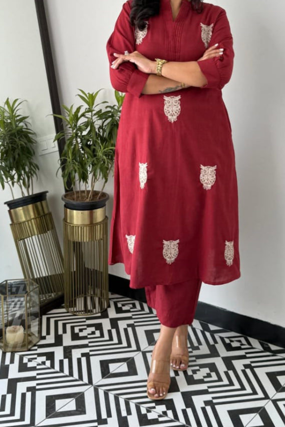 Owl World Cotton Coord Set