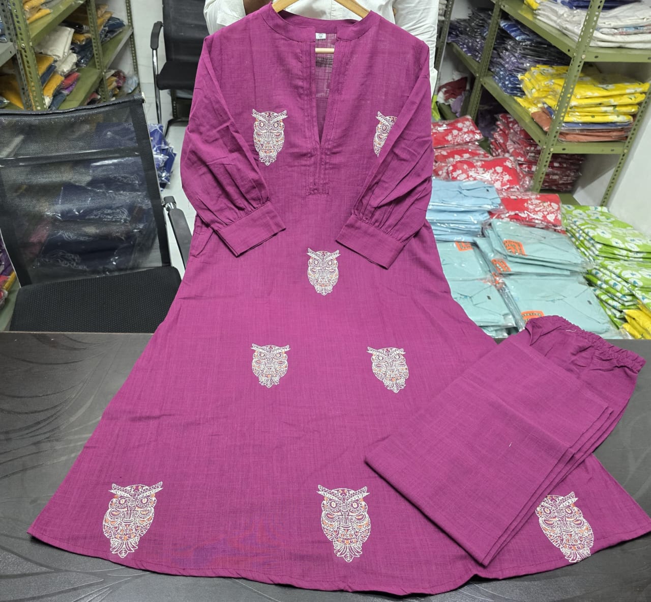 Owl World Cotton Coord Set