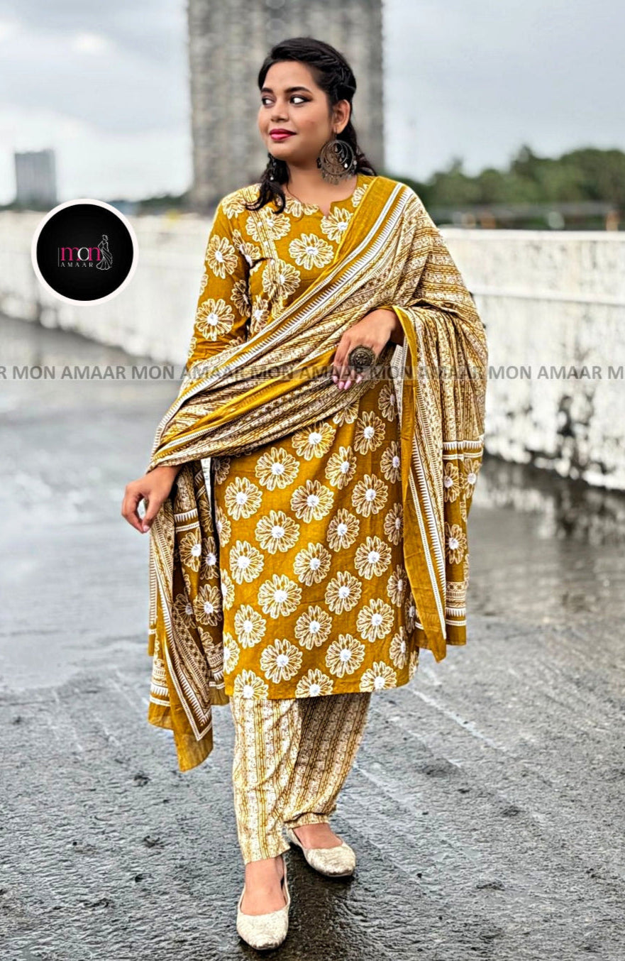 The Hidden You- Cotton Kurti Set