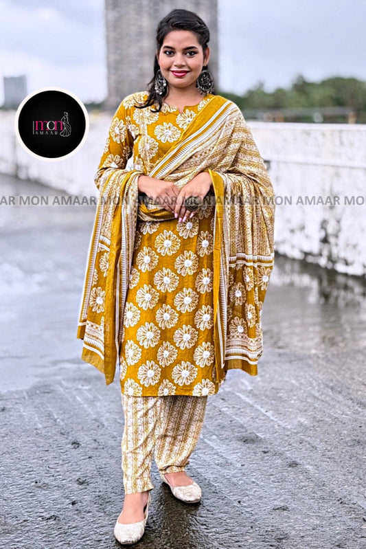 The Hidden You- Cotton Kurti Set