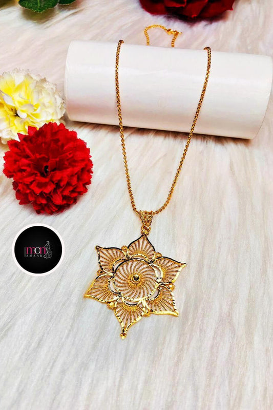 Taara- Gold Plated Chain and Locket Set