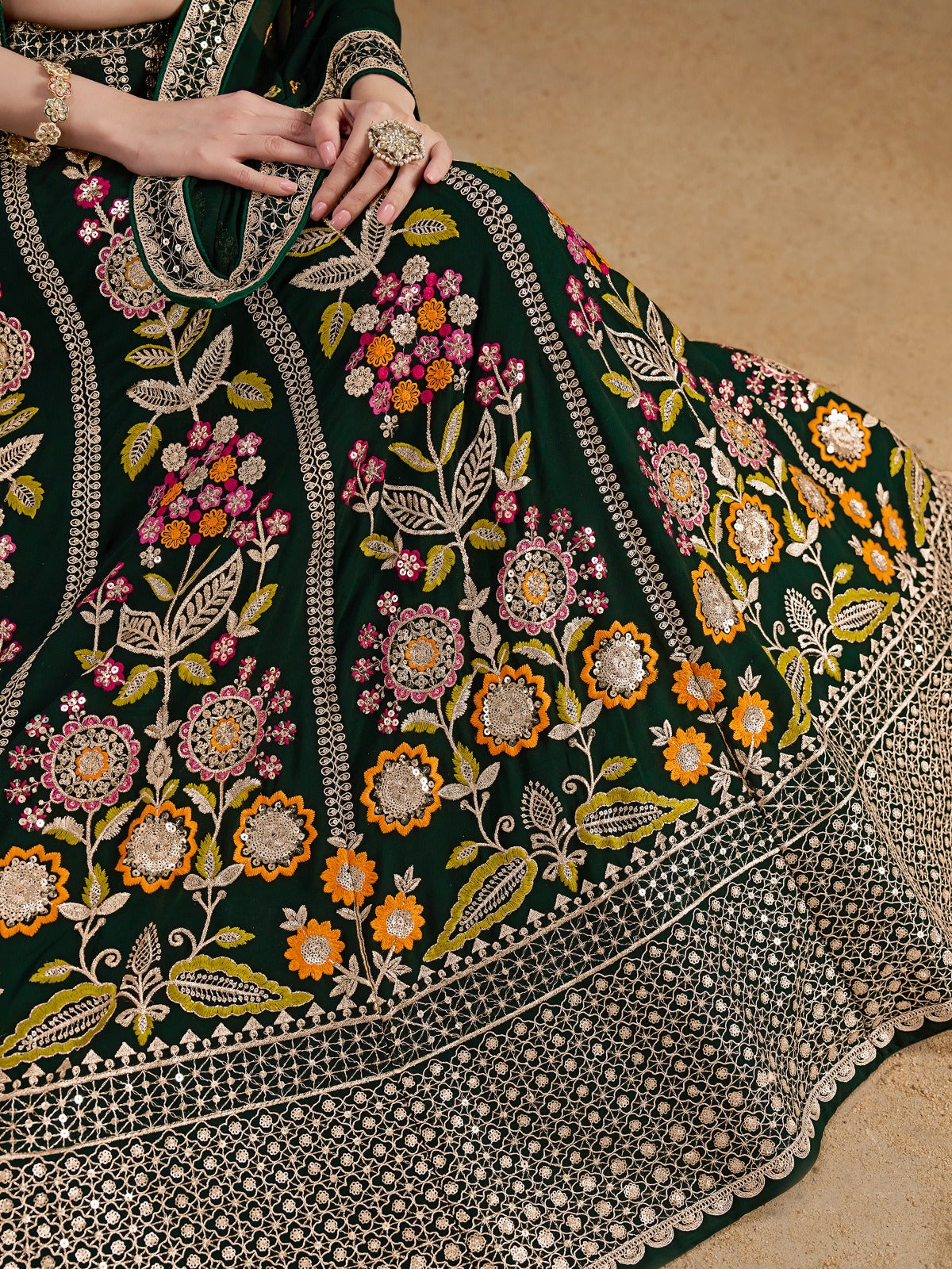 Devasena- The Ultimate Grace Of Georgette Lehenga