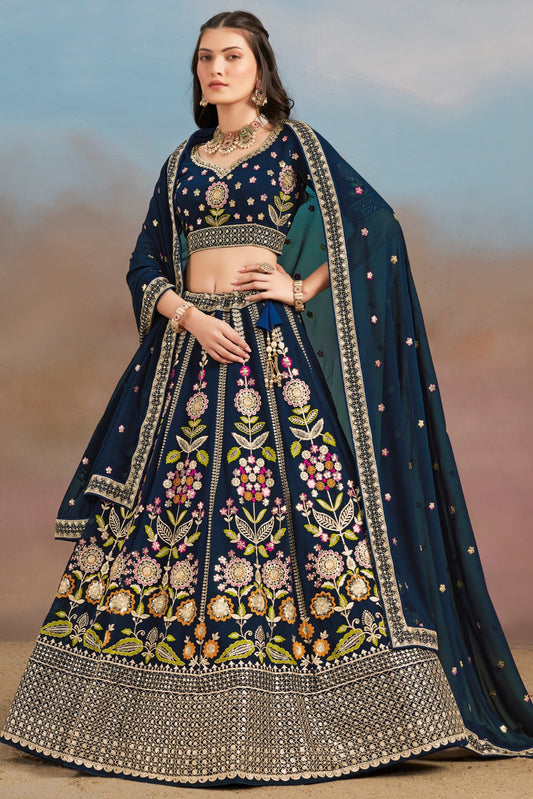 Devasena- The Ultimate Grace Of Georgette Lehenga