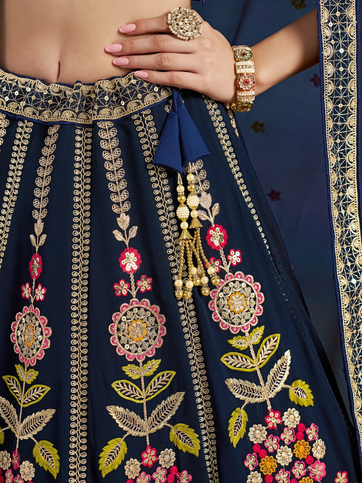 Devasena- The Ultimate Grace Of Georgette Lehenga