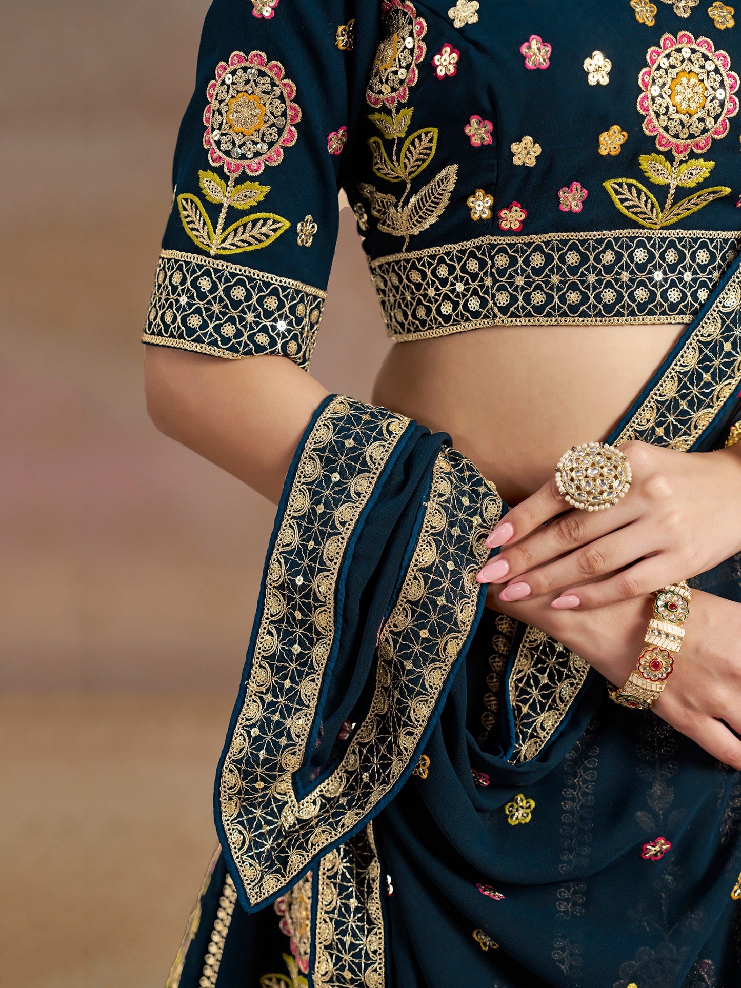 Devasena- The Ultimate Grace Of Georgette Lehenga