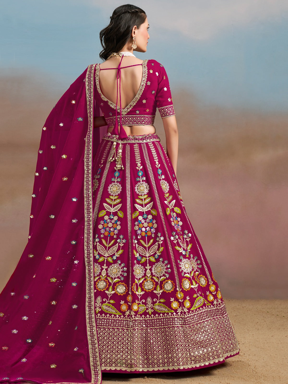 Devasena- The Ultimate Grace Of Georgette Lehenga