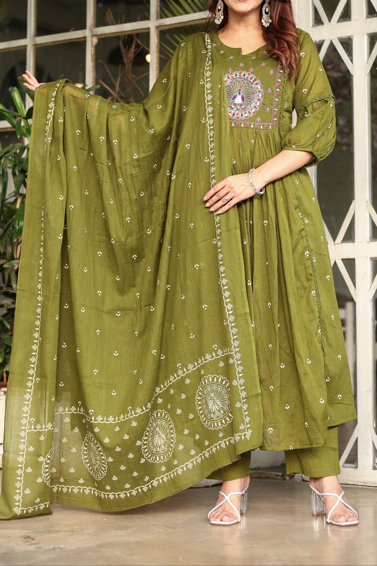 Reflecting On The Journey Cotton Kurti Set