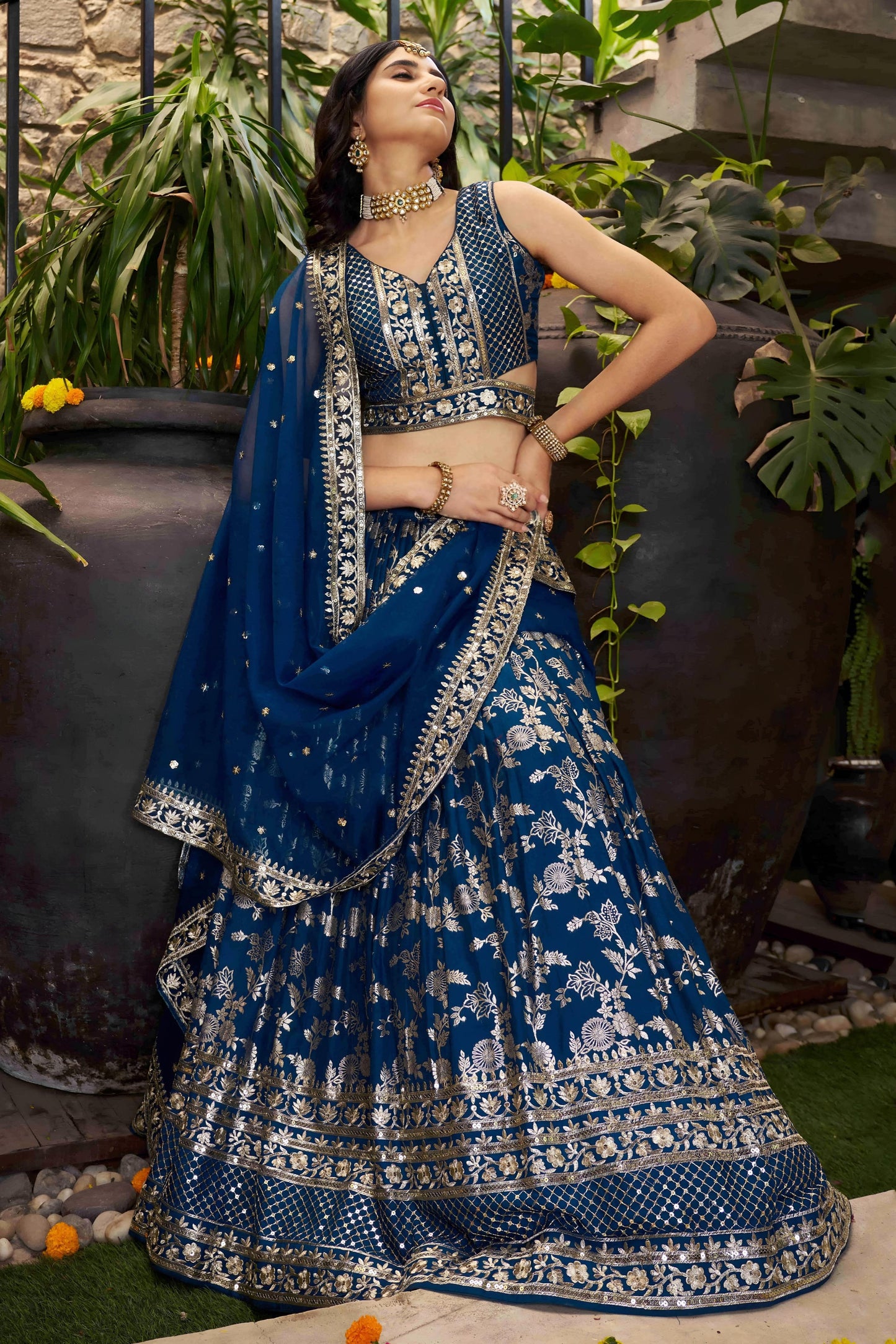 Desi Inspiration Designer Dola Silk Lehenga