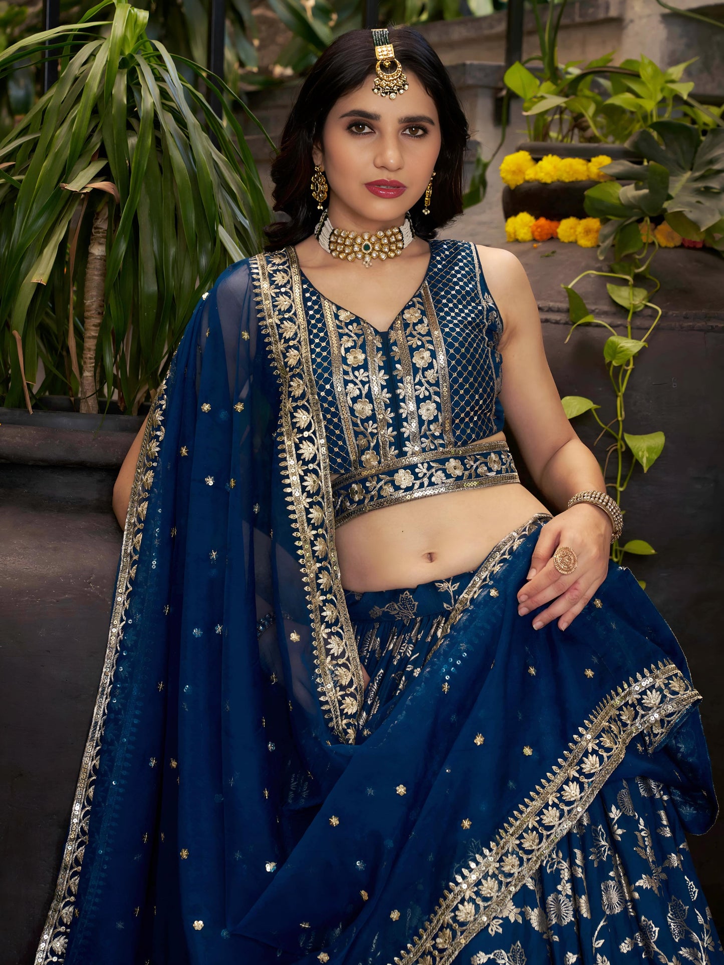 Desi Inspiration Designer Dola Silk Lehenga