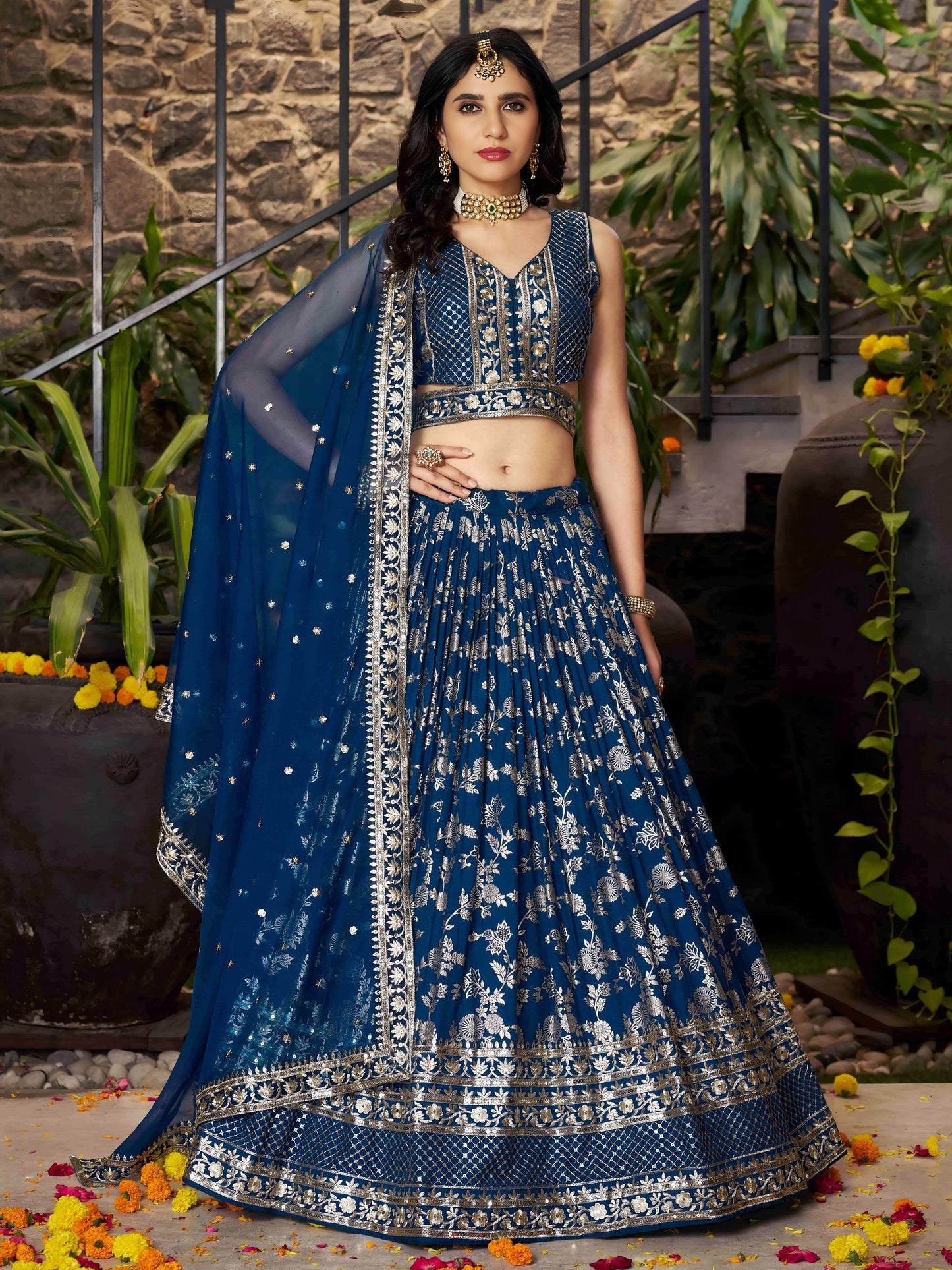 Desi Inspiration Designer Dola Silk Lehenga