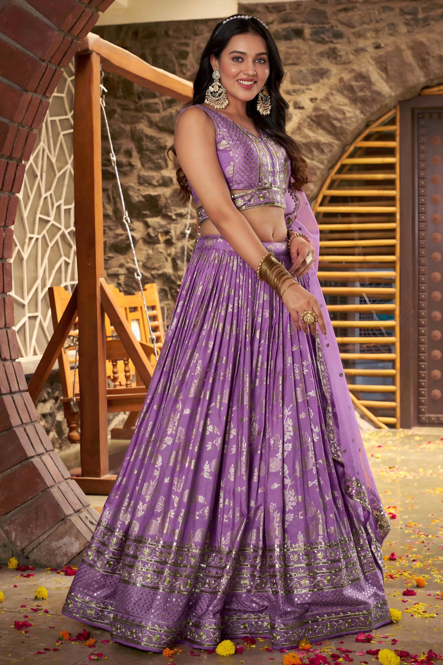 Desi Inspiration Designer Dola Silk Lehenga