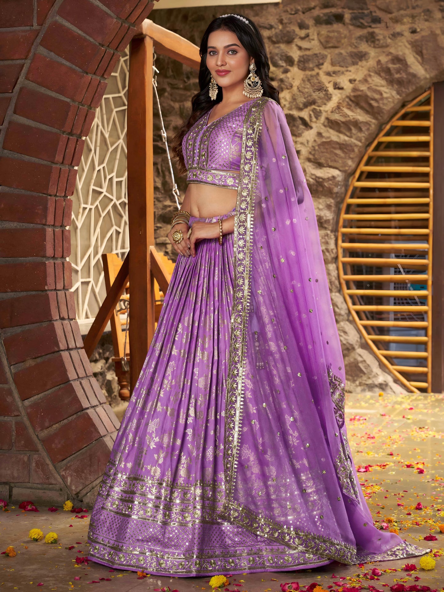 Desi Inspiration Designer Dola Silk Lehenga