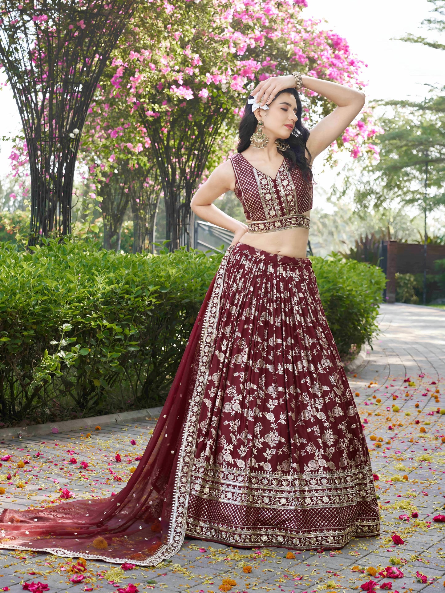 Desi Inspiration Designer Dola Silk Lehenga