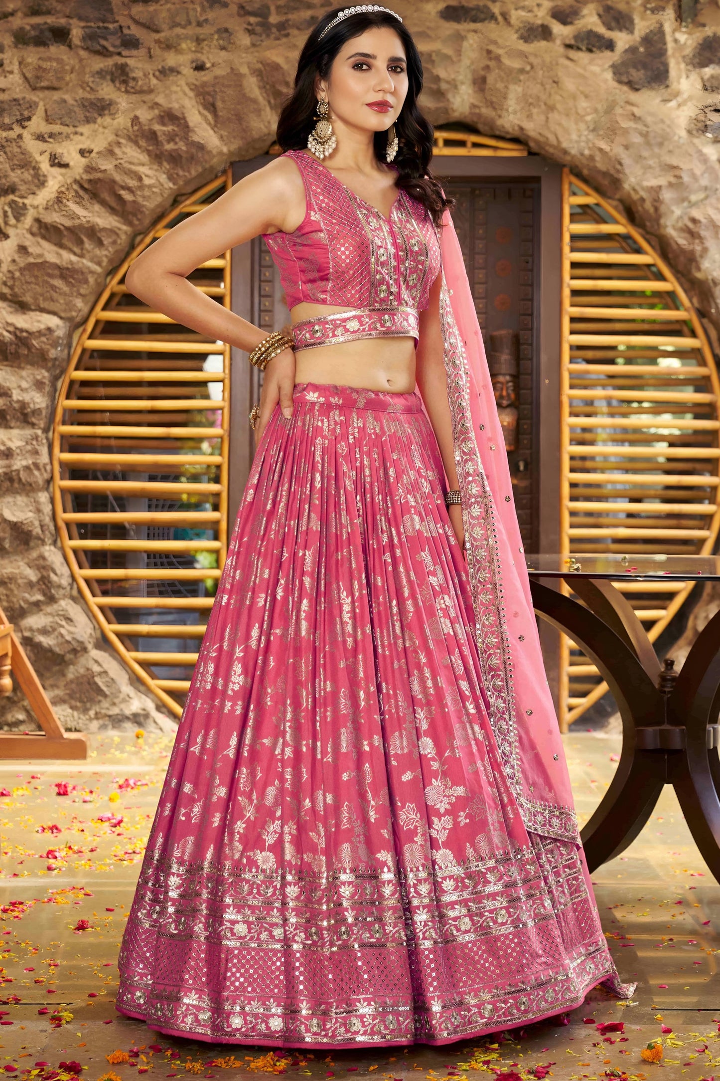 Desi Inspiration Designer Dola Silk Lehenga