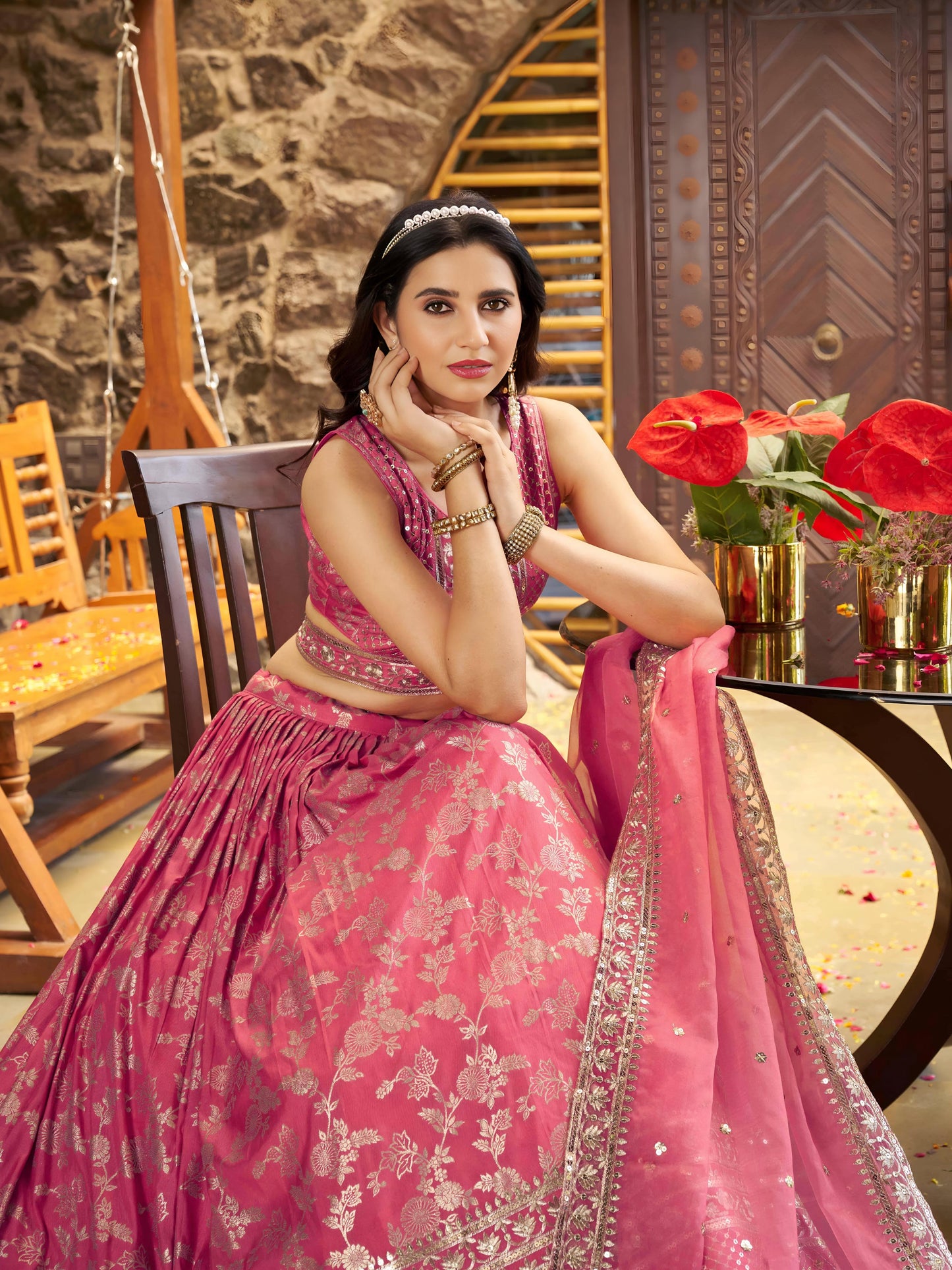 Desi Inspiration Designer Dola Silk Lehenga