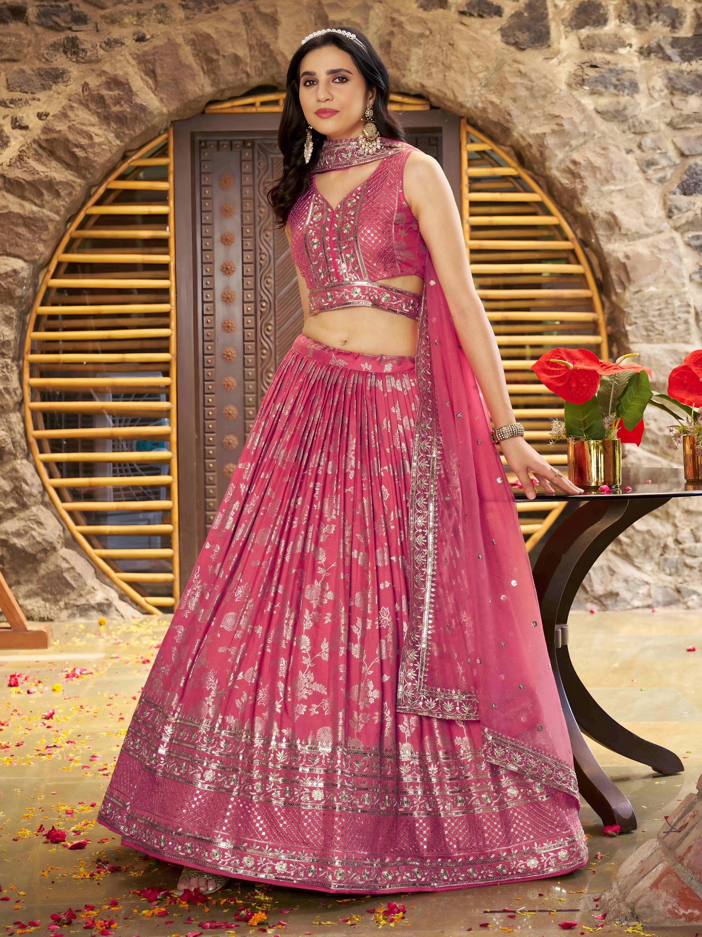 Desi Inspiration Designer Dola Silk Lehenga