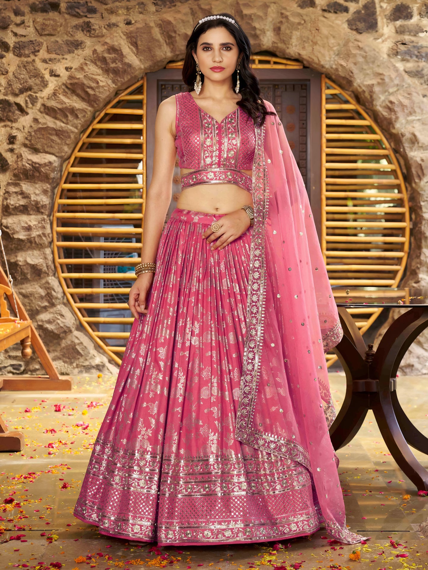 Desi Inspiration Designer Dola Silk Lehenga