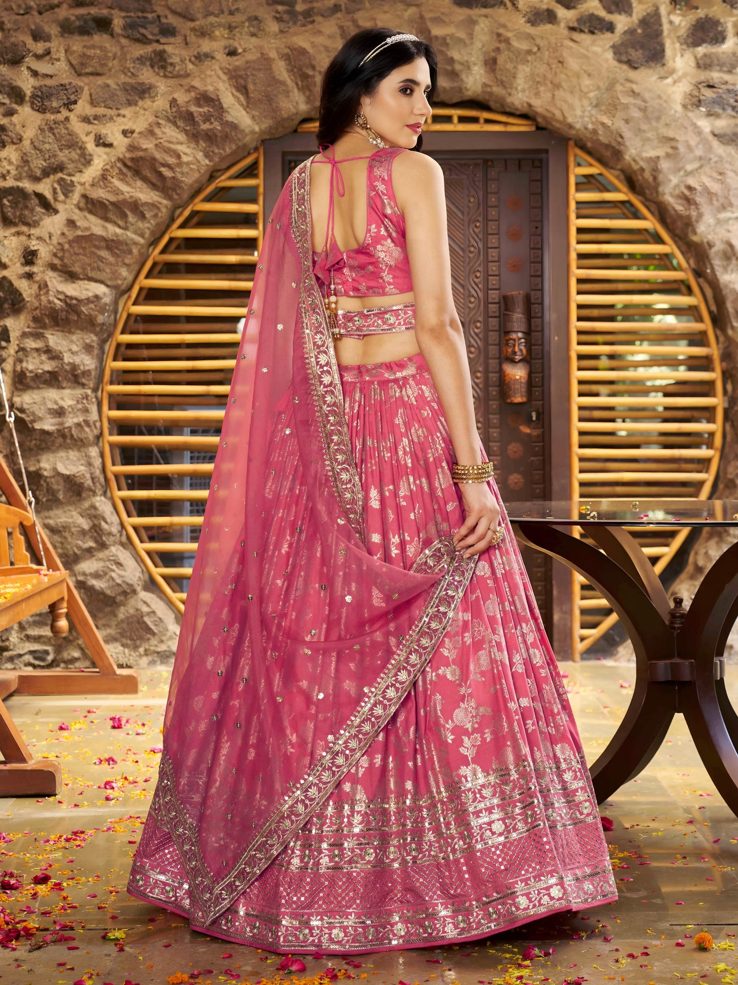 Desi Inspiration Designer Dola Silk Lehenga