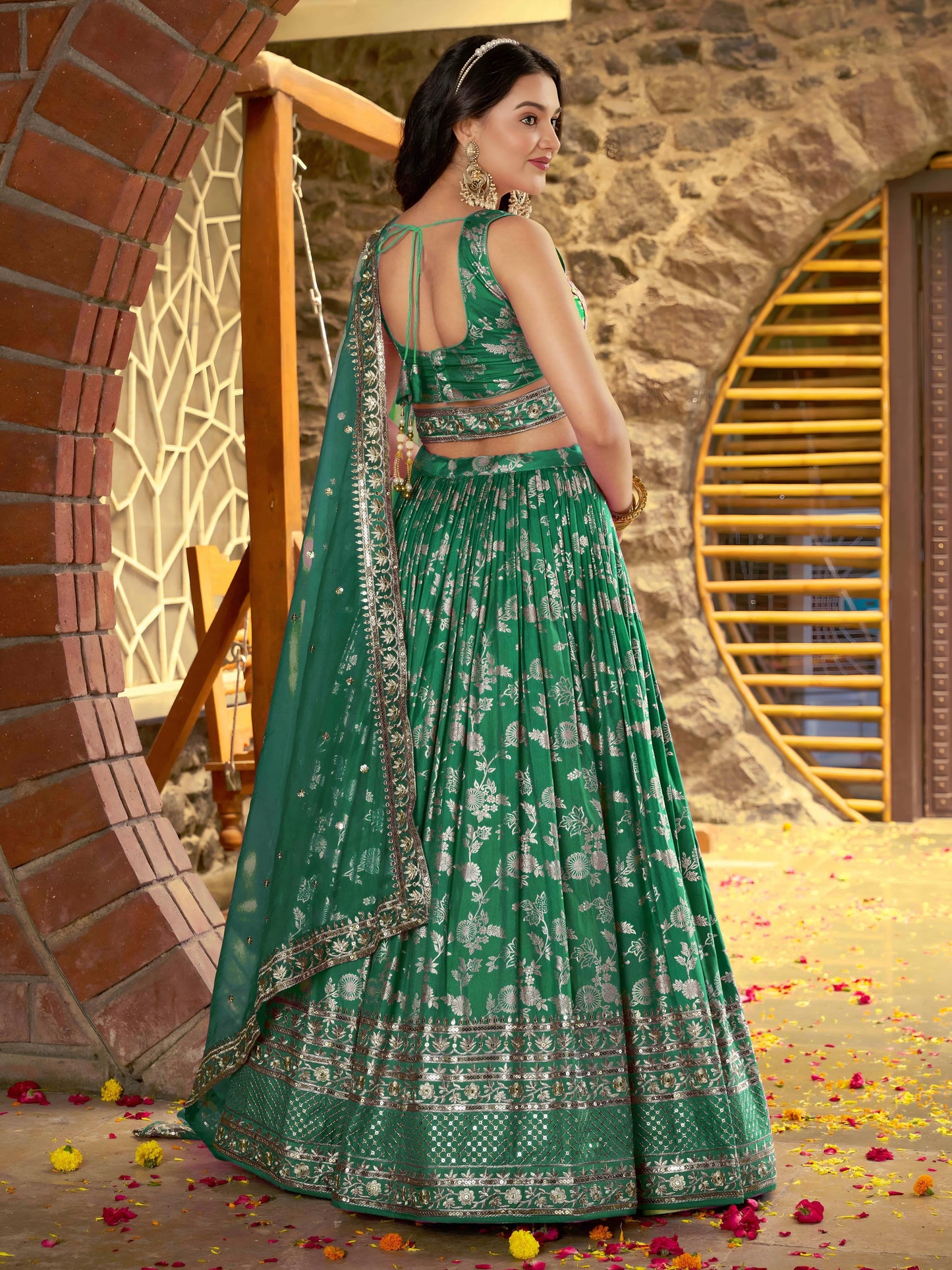 Desi Inspiration Designer Dola Silk Lehenga