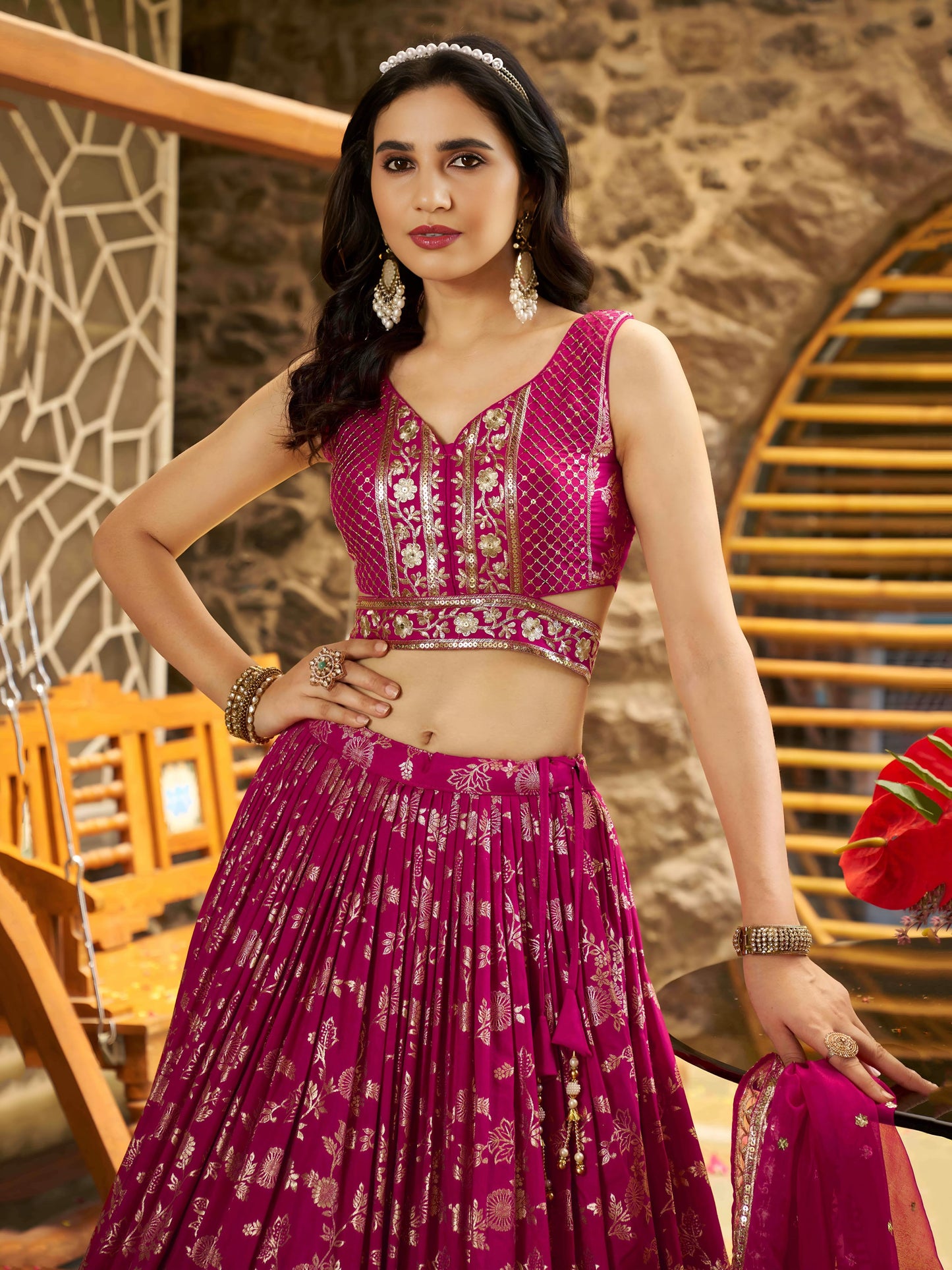 Desi Inspiration Designer Dola Silk Lehenga
