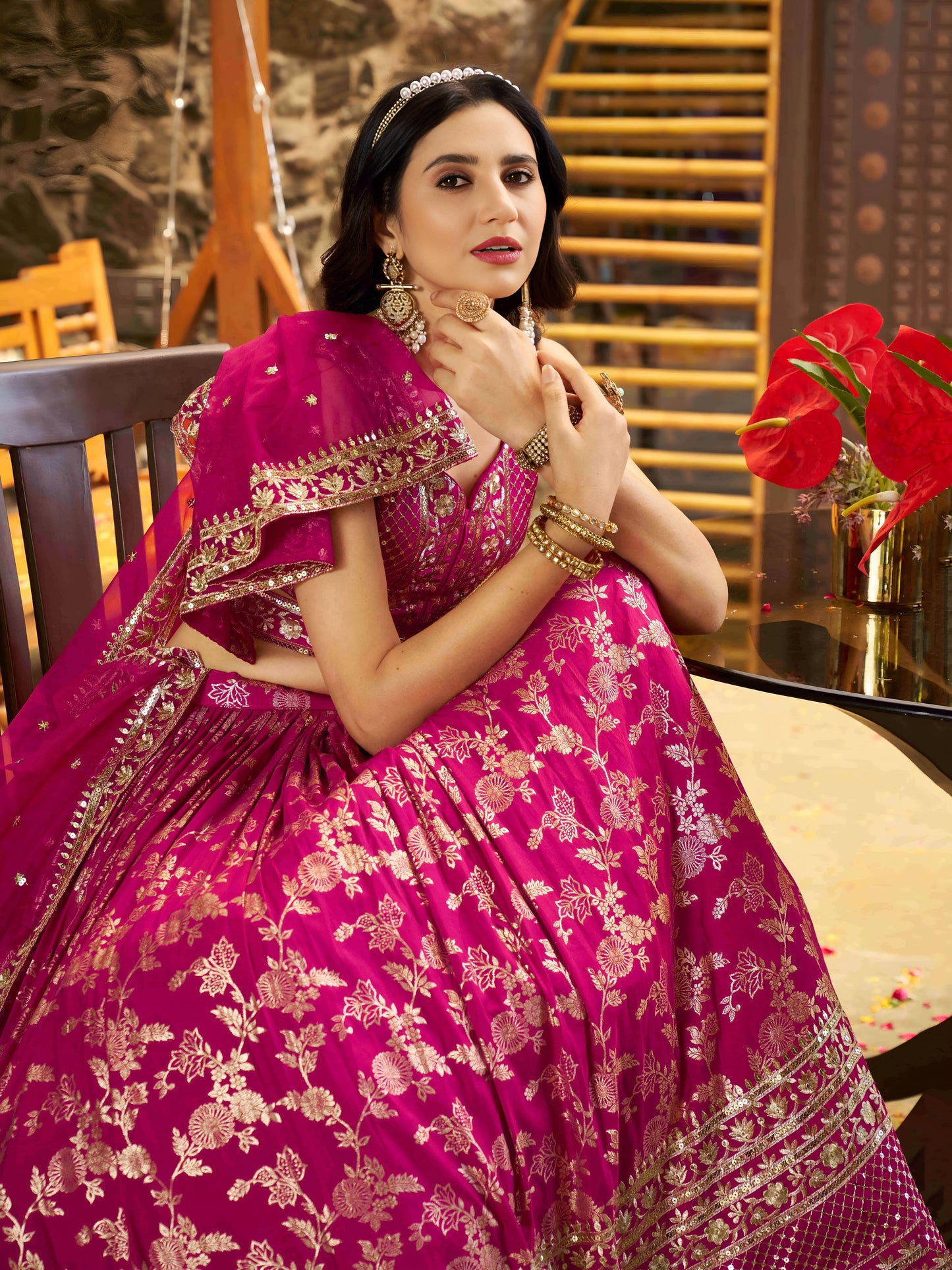 Desi Inspiration Designer Dola Silk Lehenga