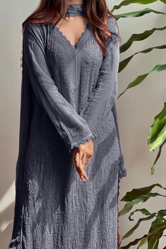 Breeze Bloom Georgette Kurti Set