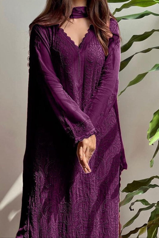 Breeze Bloom Georgette Kurti Set