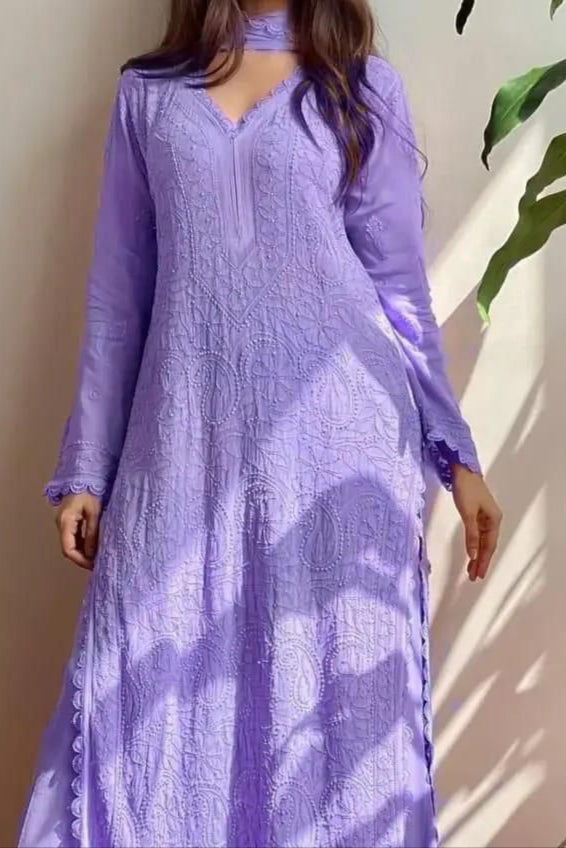 Breeze Bloom Georgette Kurti Set