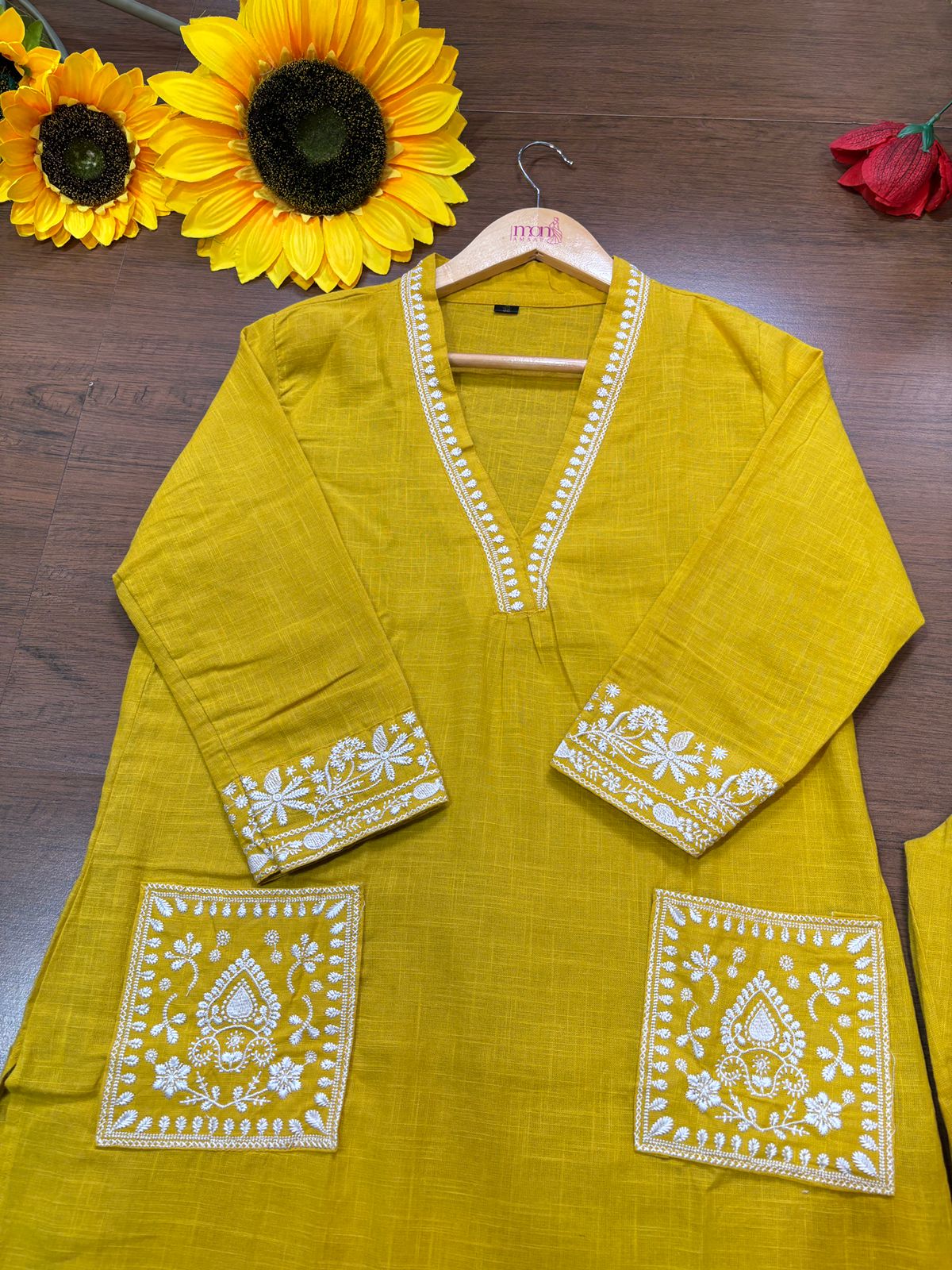 Cloud Whisper - Cotton Kurti Set