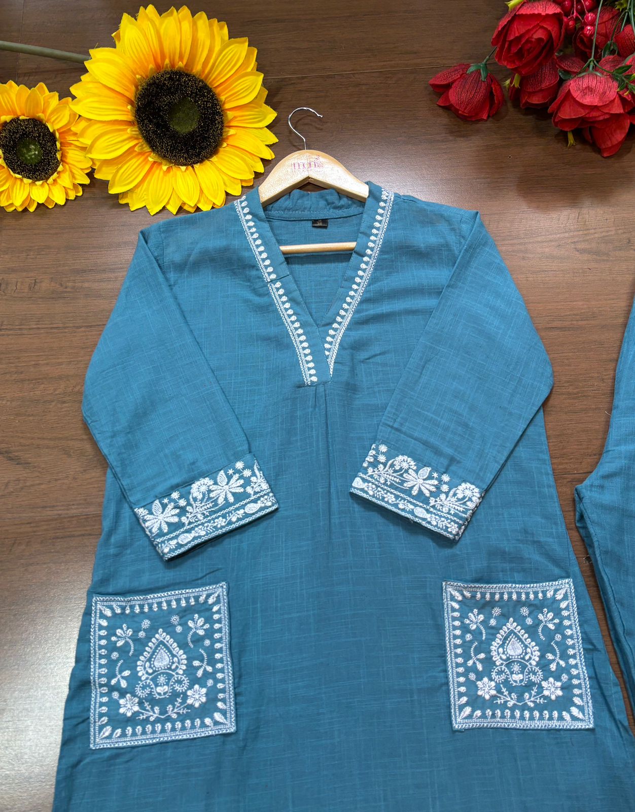 Cloud Whisper - Cotton Kurti Set