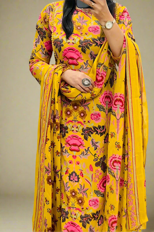 Flora Queen Cotton Kurti Set