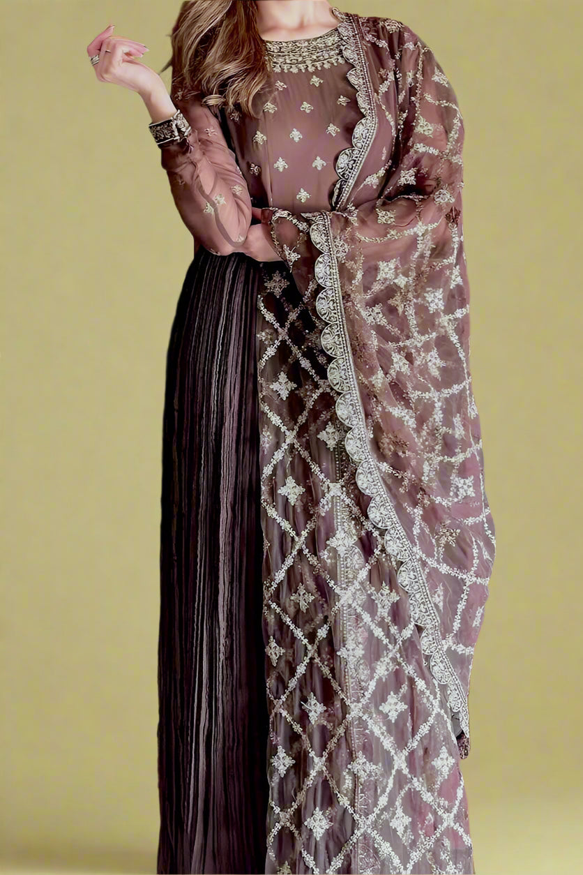 Ethnic Edge Chinnon Silk Gown Set