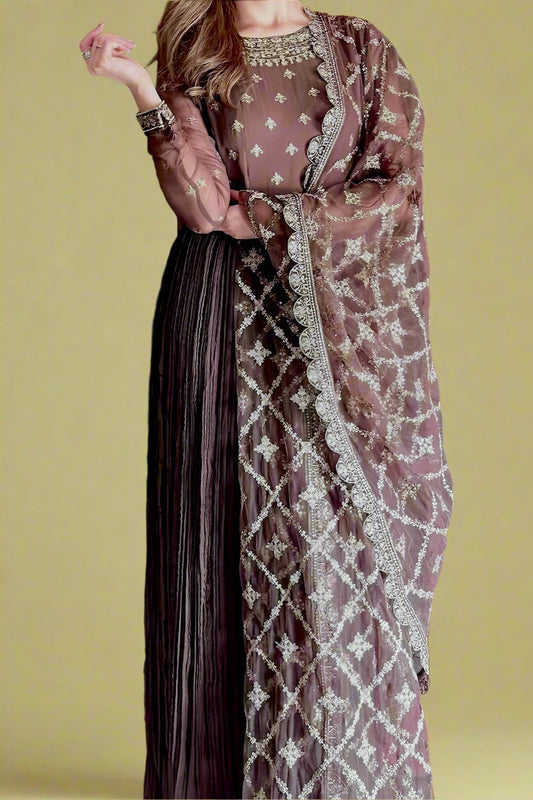 Ethnic Edge Chinnon Silk Gown Set