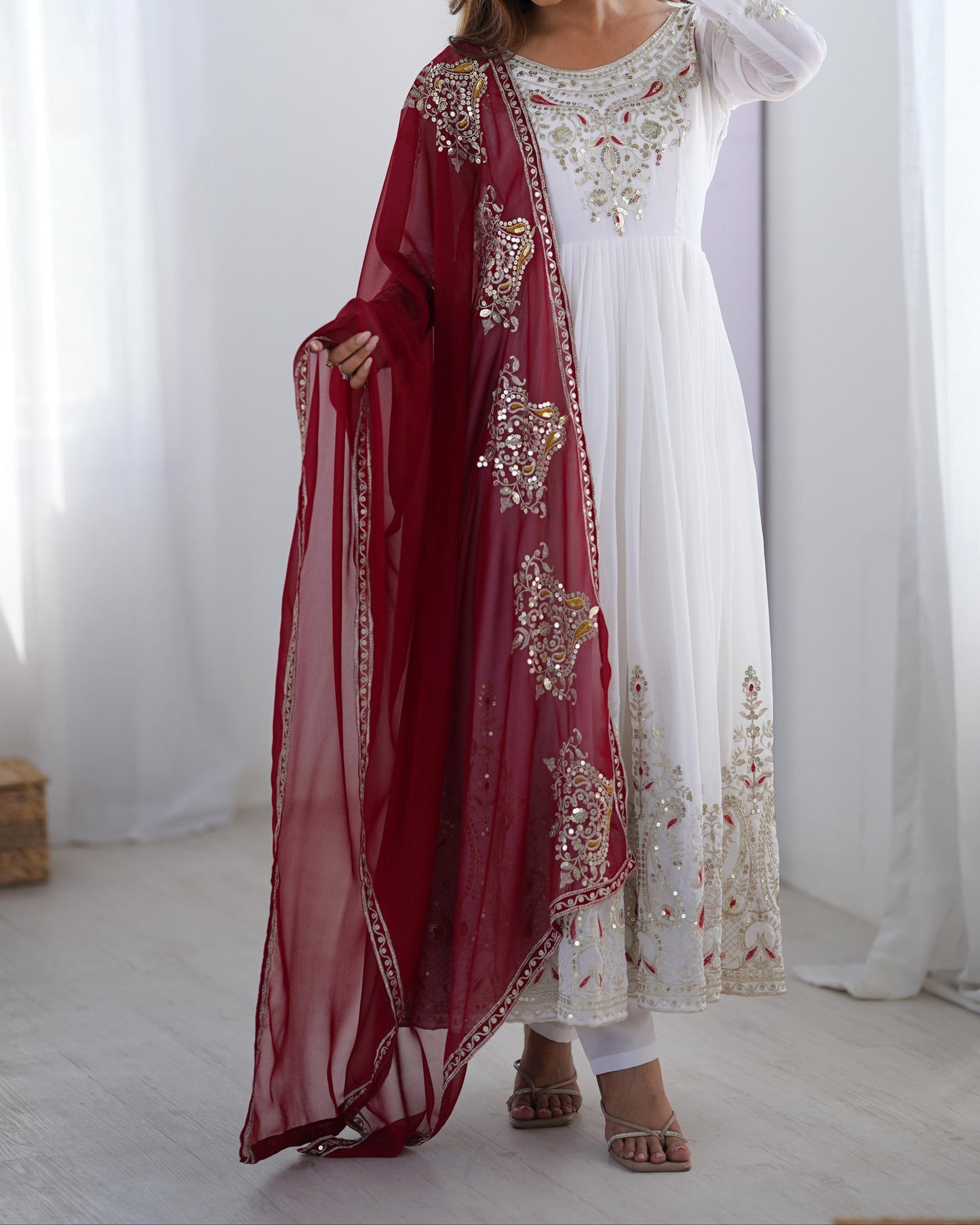 Walking In Pride Georgette Gown Set