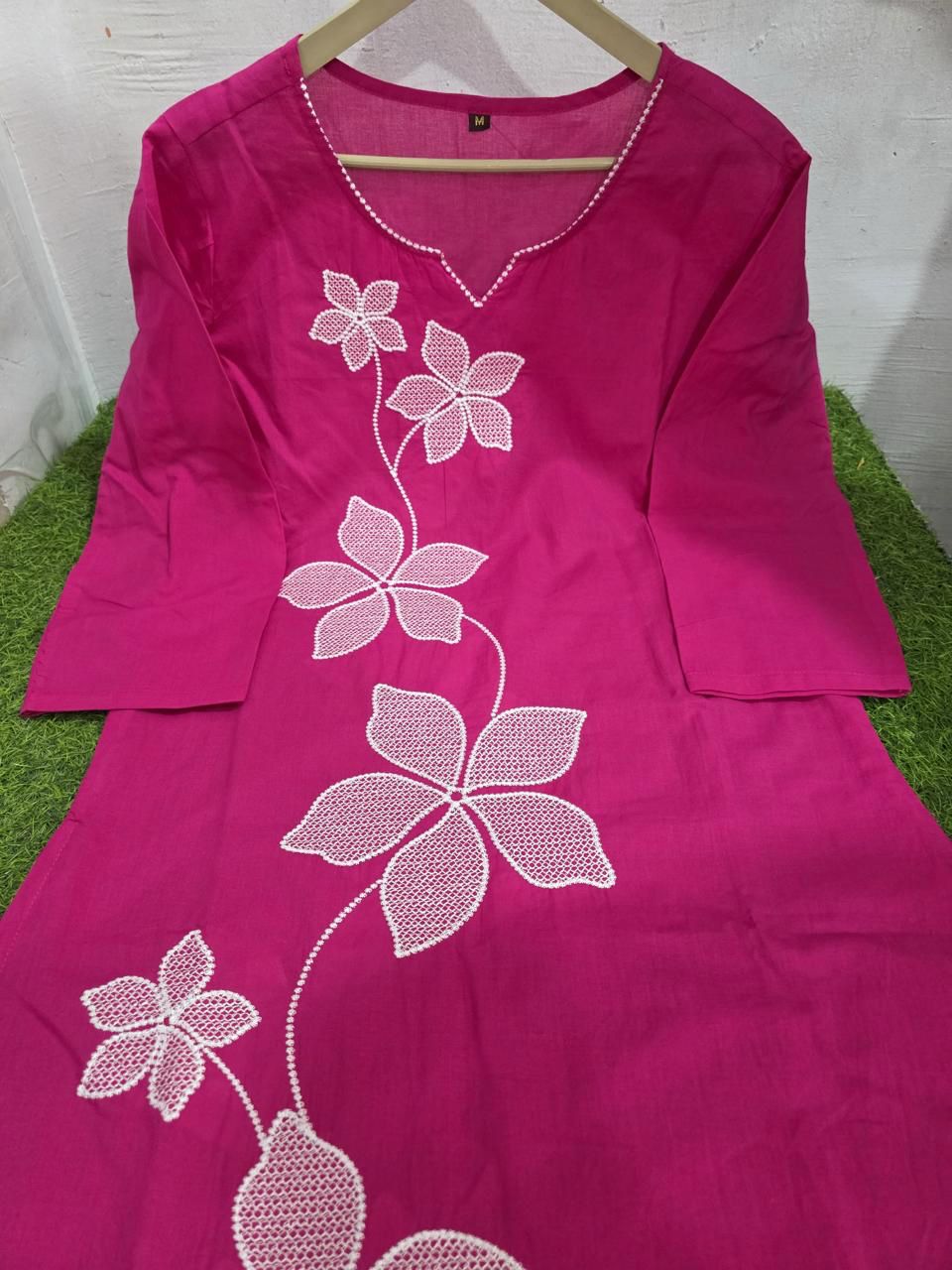 Crimson Charm Cotton Coord Set