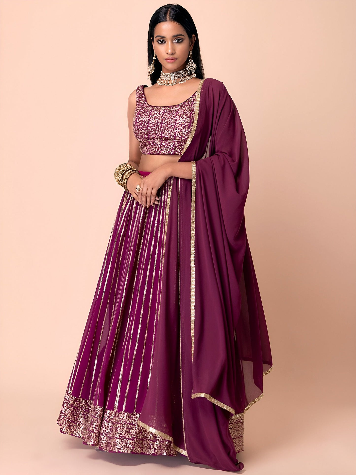 Ghungroo Glam Georgette Lehenga