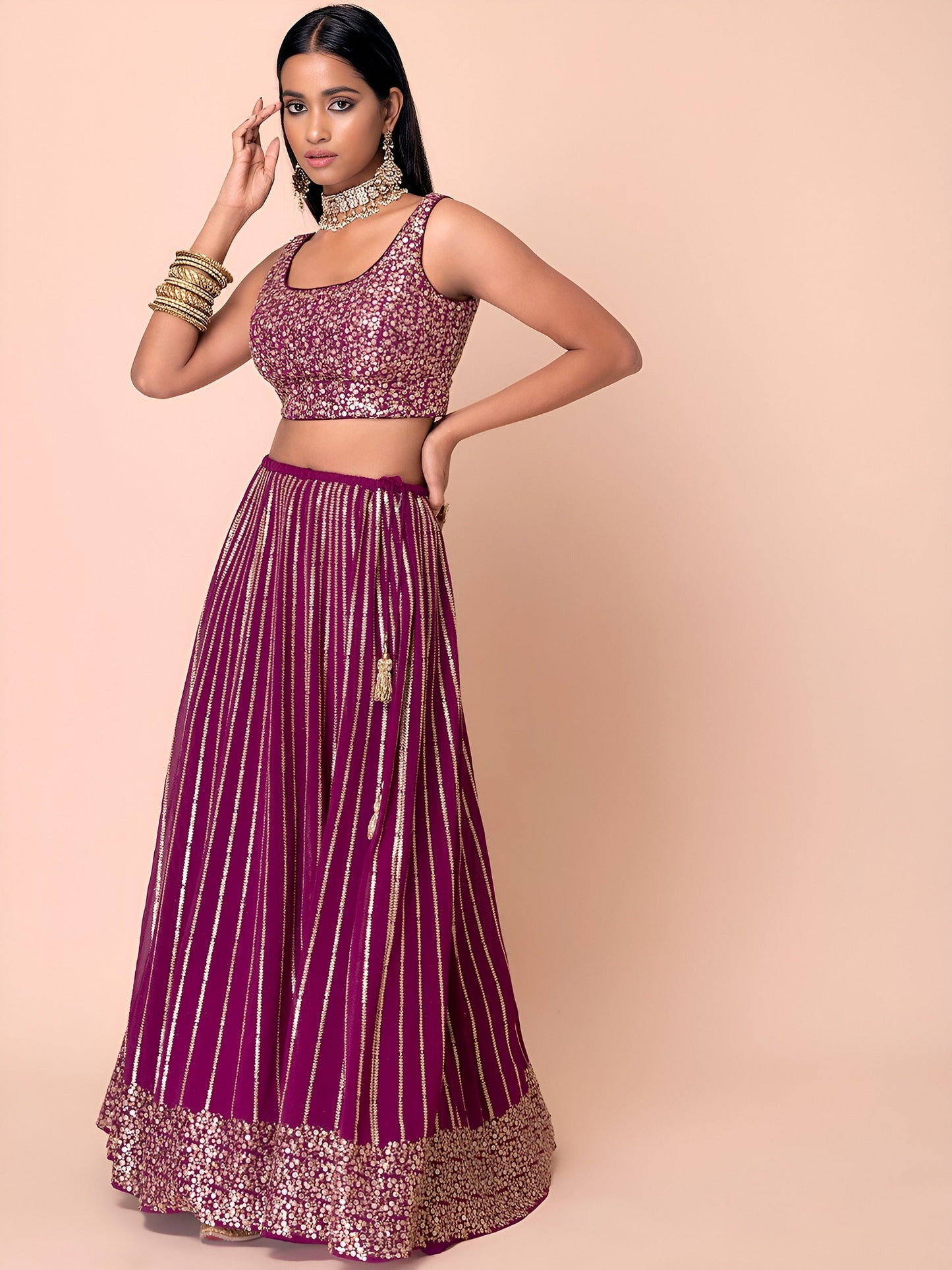 Ghungroo Glam Georgette Lehenga