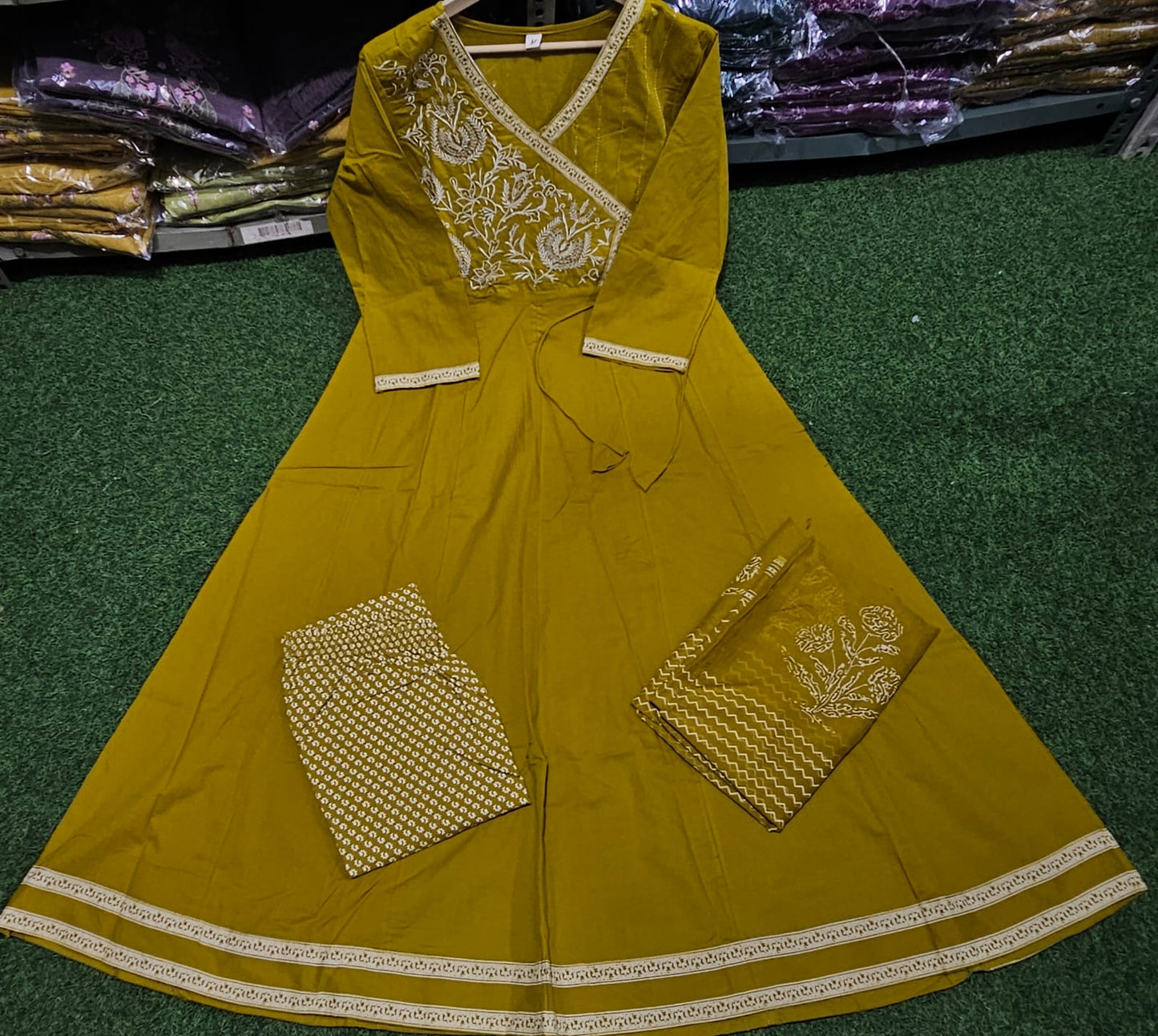 Age Old Art Cotton Kurti Set