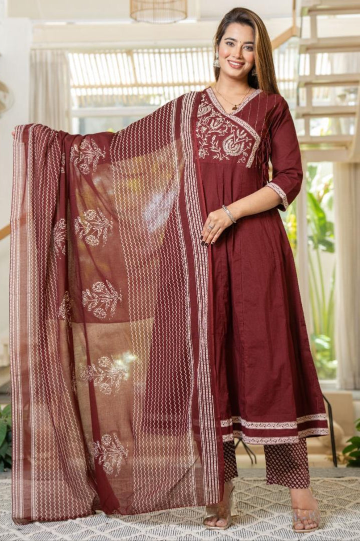 Age Old Art Cotton Kurti Set