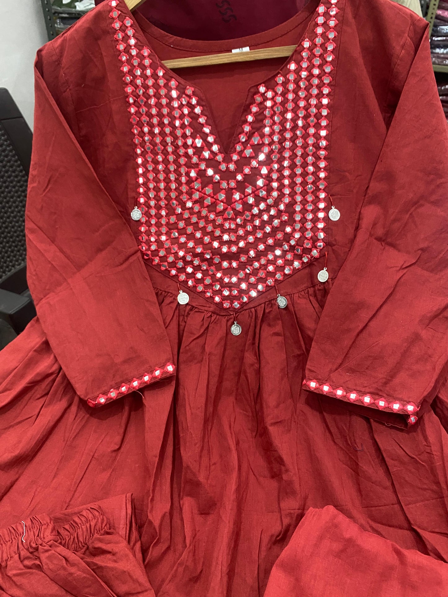 Flower kite Cotton Kurti Set