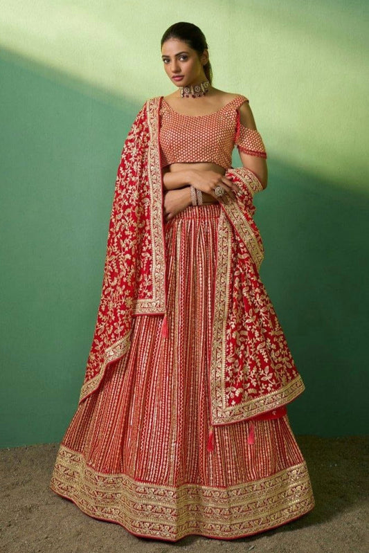 Noor-e-Subah Georgette Lehenga