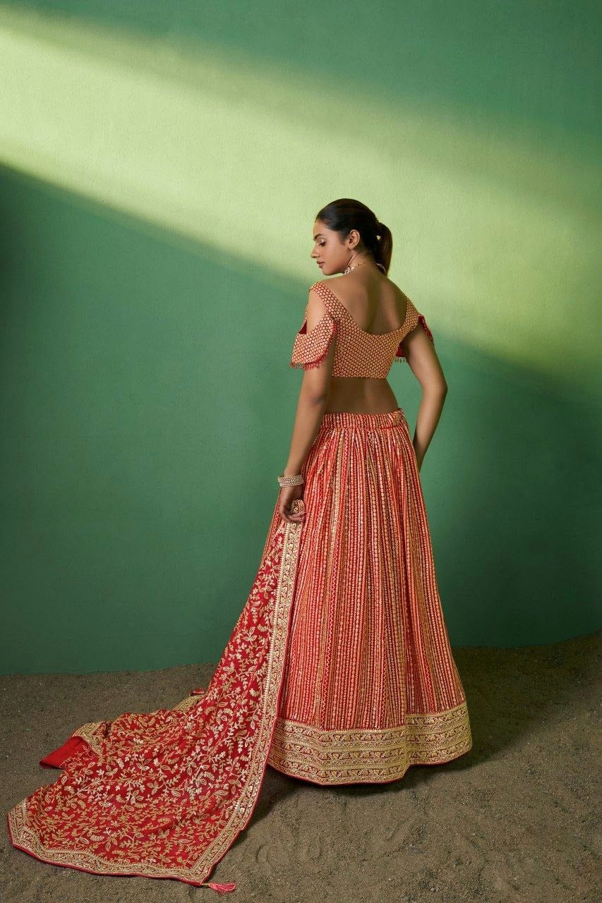 Noor-e-Subah Georgette Lehenga