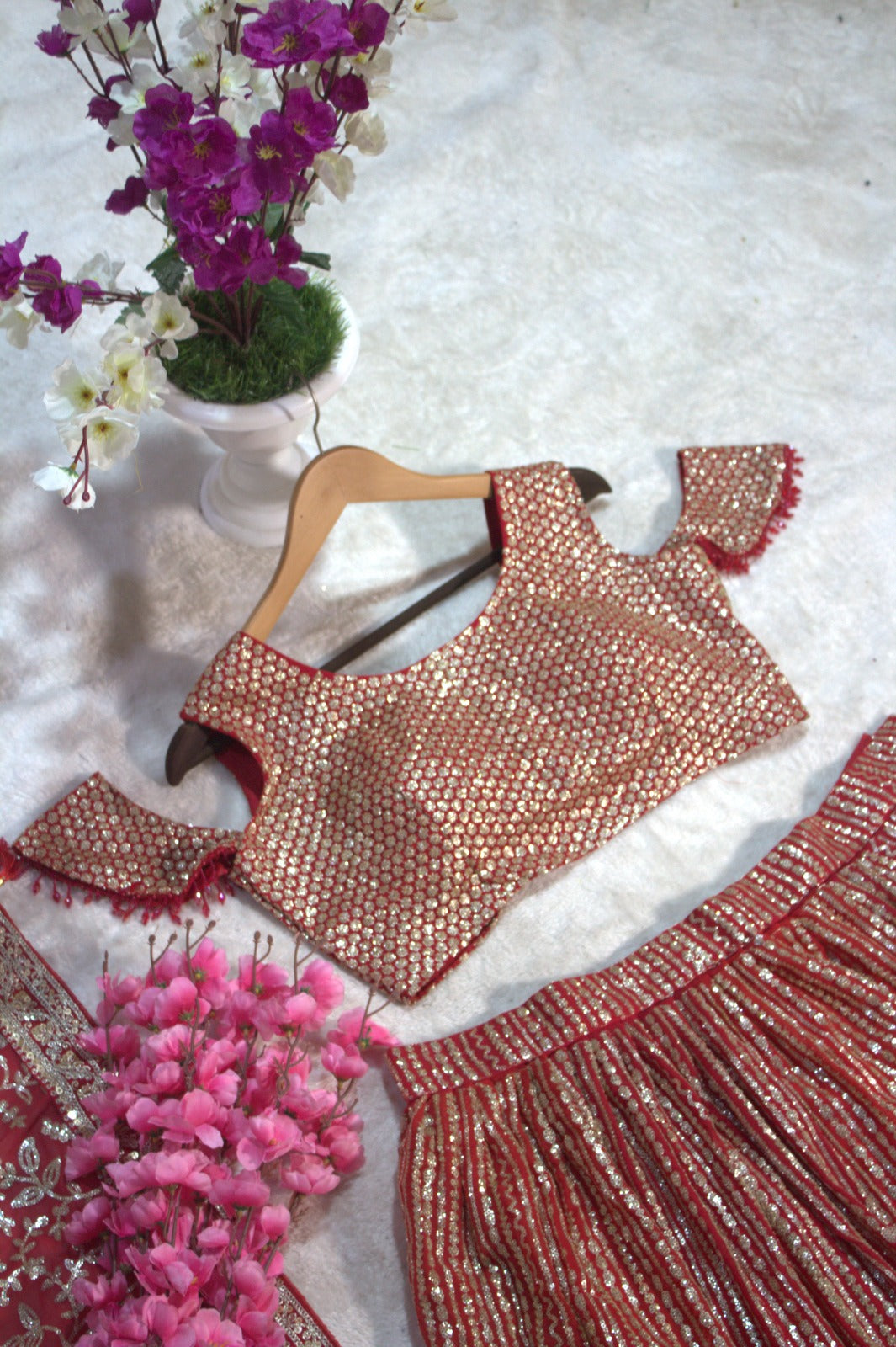 Noor-e-Subah Georgette Lehenga