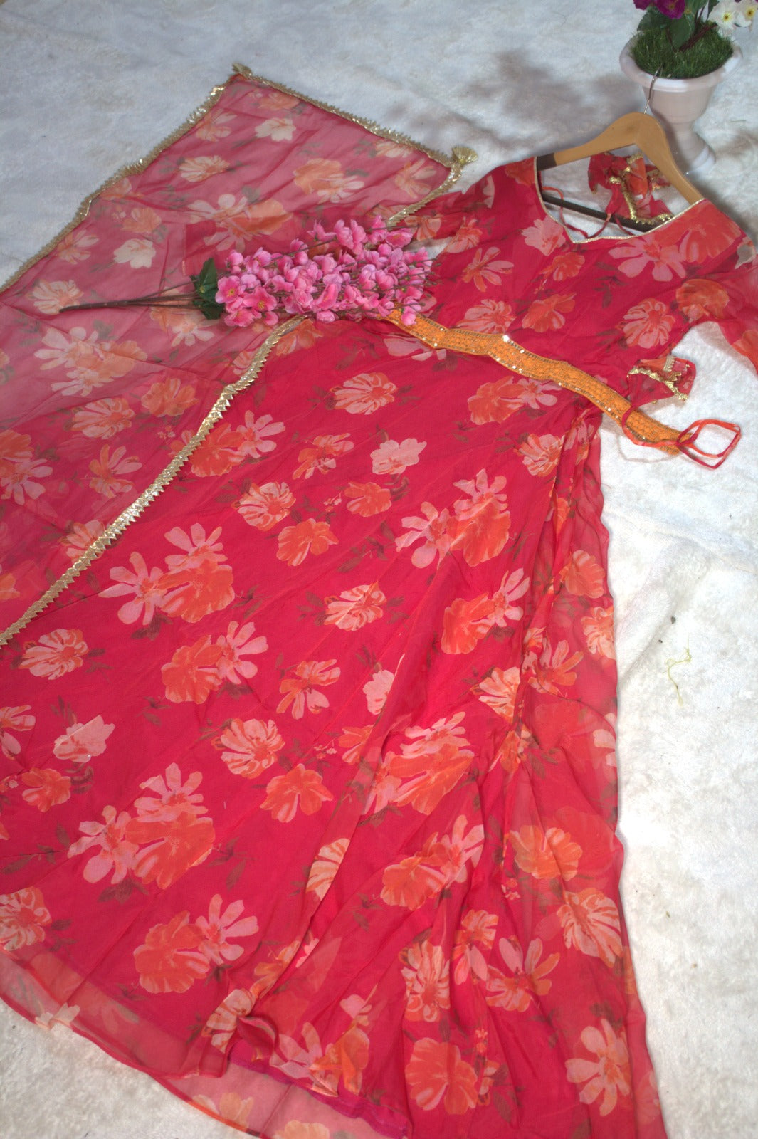 FeatherRoot Organza Gown Set