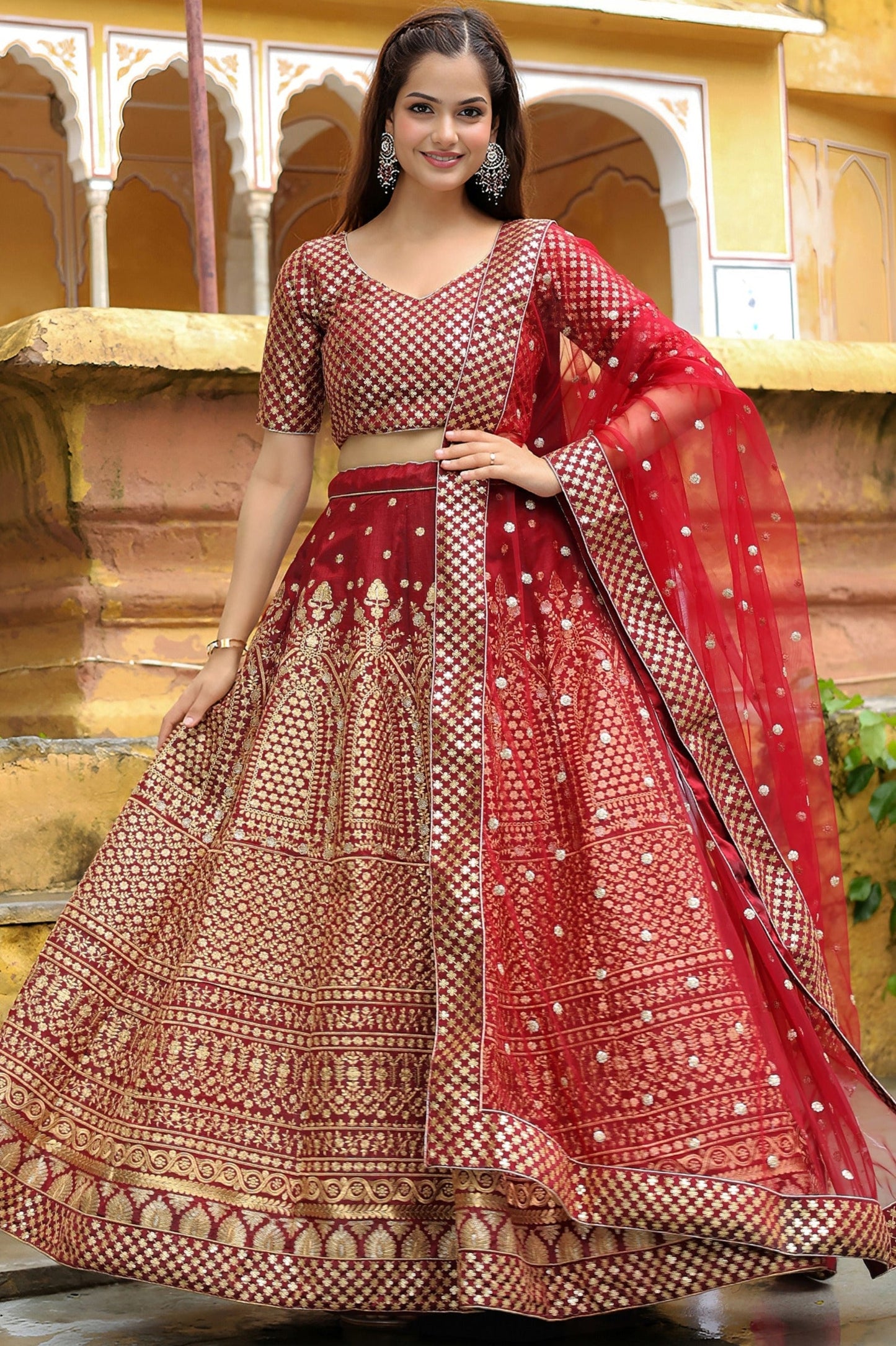 Neeranjana Style Silk Lehenga