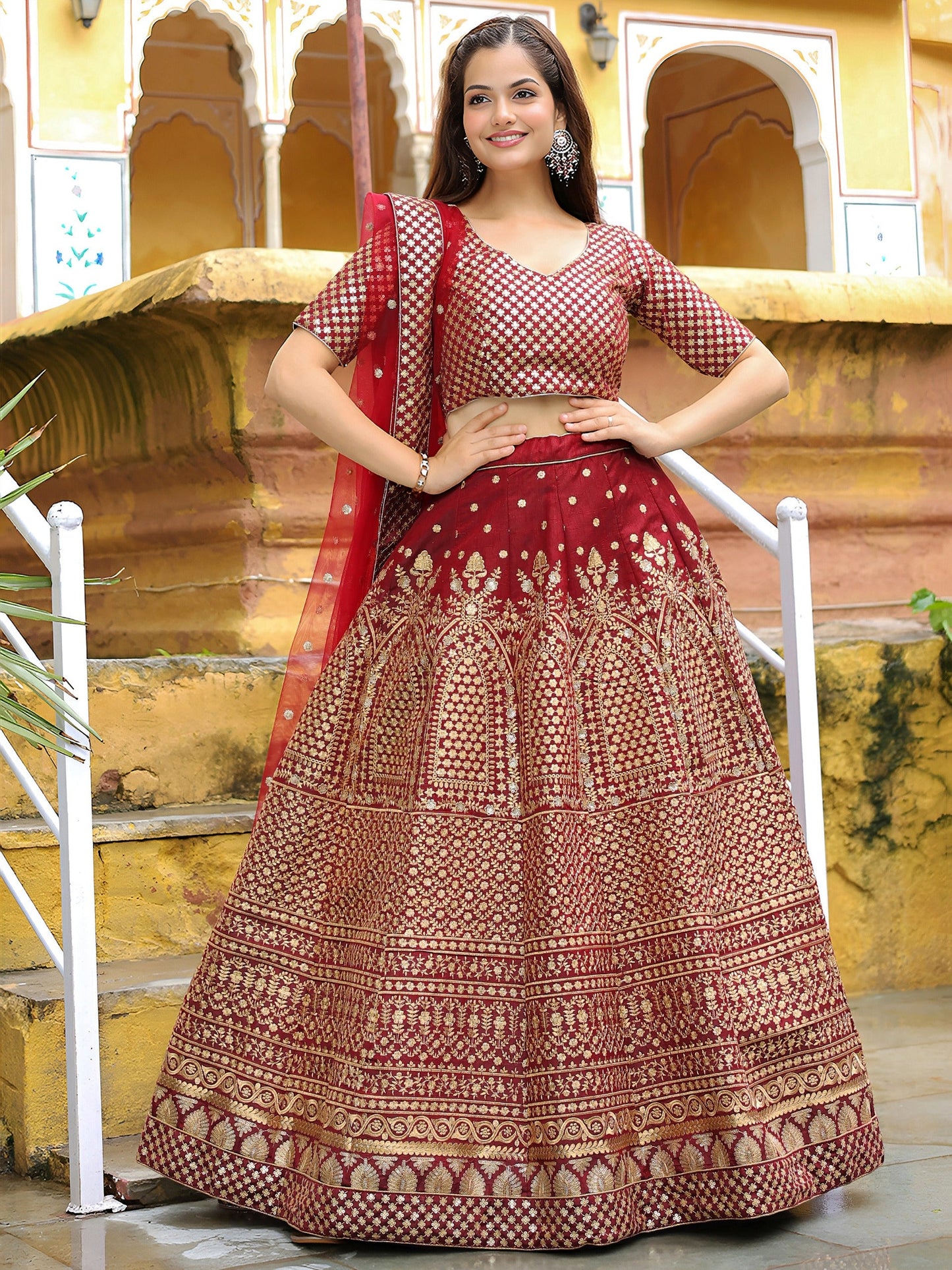 Neeranjana Style Silk Lehenga
