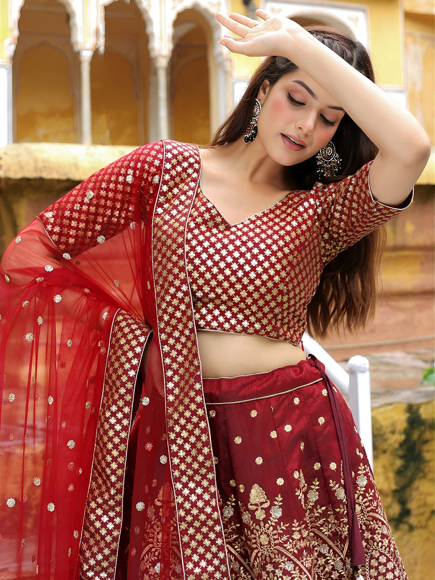 Neeranjana Style Silk Lehenga