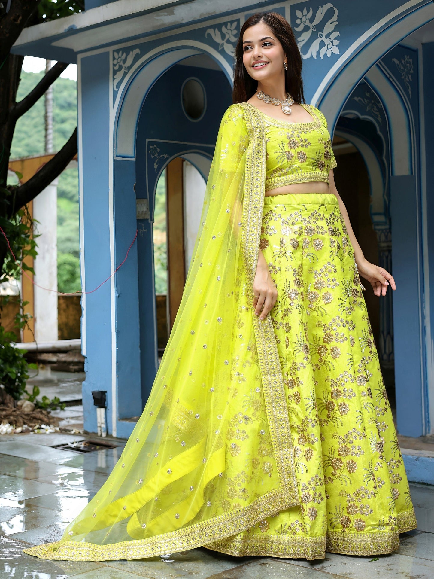 Mehek-e-Shaam Special Silk Lehenga