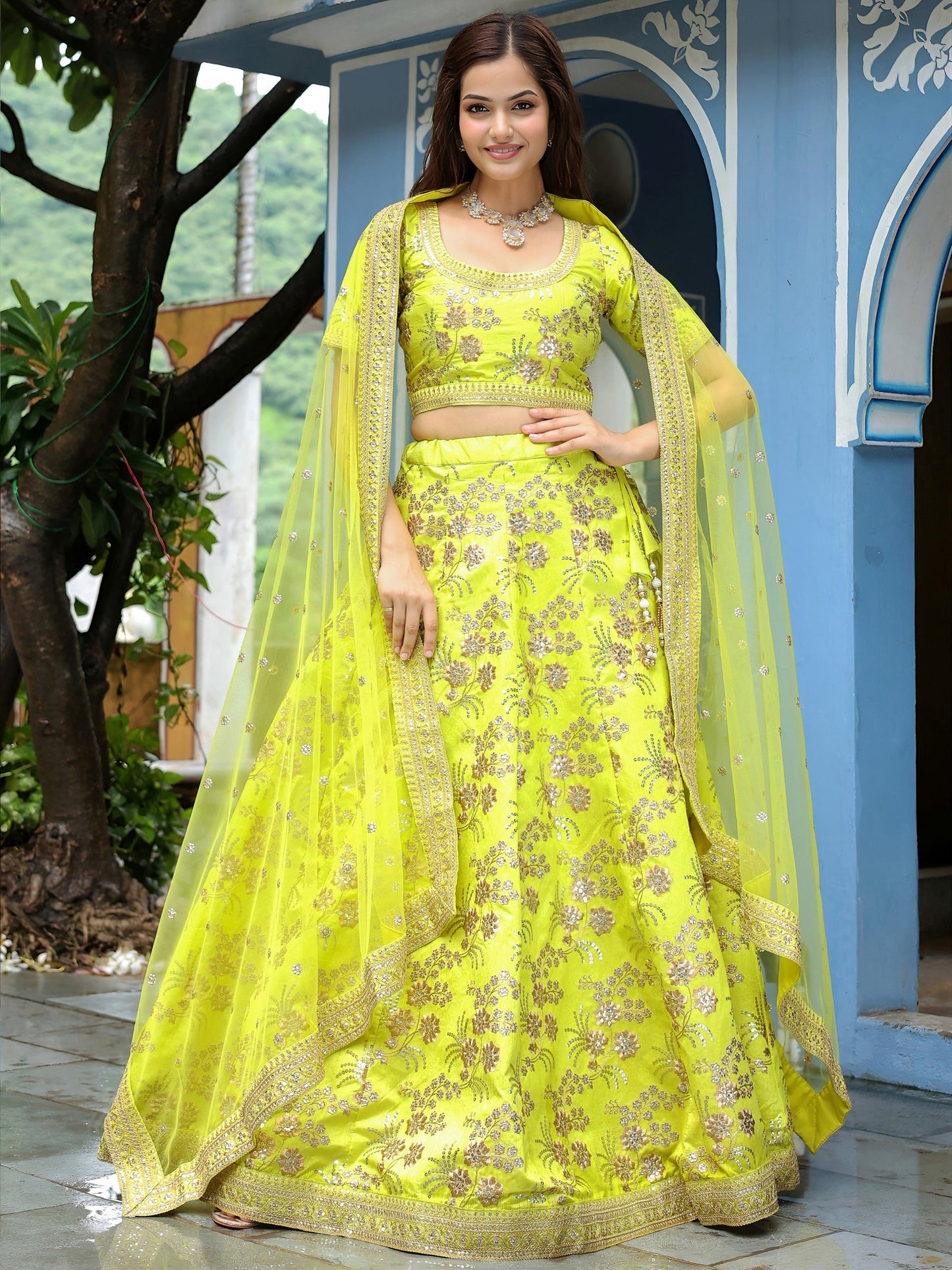 Mehek-e-Shaam Special Silk Lehenga